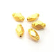 5 Gold Beads Gold Plated Metal Beads (11x7 mm)   G10263