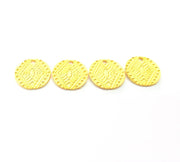 4 Gold Charm Gold Plated Charms  (16mm)  G10272