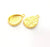 2 Gold Pendant Blank Base Setting Necklace Blank Resin Blank Mountings inlay Blank Gold Plated Blank ( 16x12mm blank ) G10277