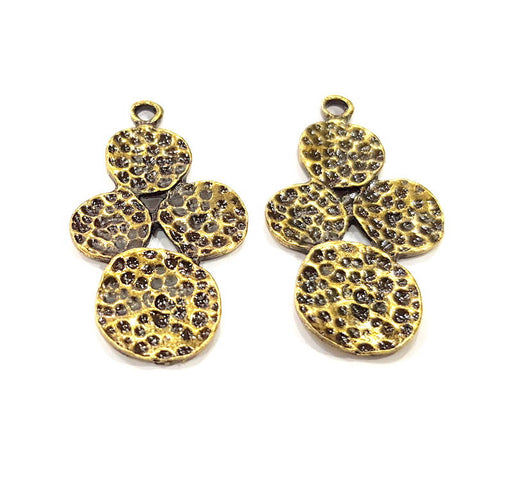 2 Antique Bronze Charm Antique Bronze Plated Charms (44x24mm) G10327