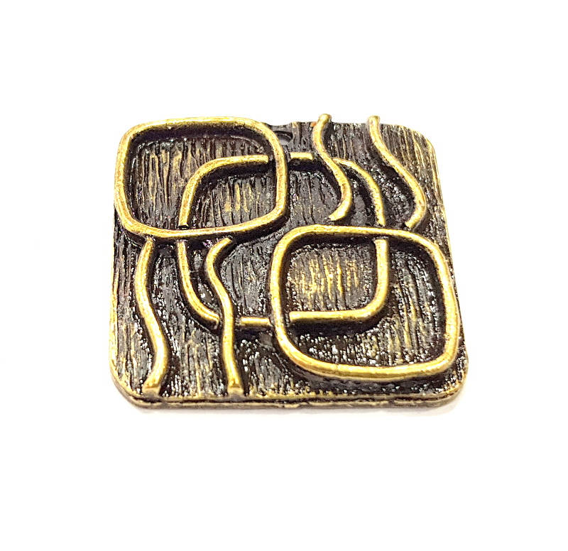 2 Antique Bronze Charm Antique Bronze Plated Charms (30mm) G10330