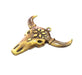 Ox Head Skull Pendant Antique Bronze Plated Pendant (57x56mm) G9311