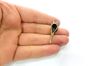 2 Bird Skull Charm Antique Bronze Plated Pendant (38x17mm) G9959