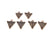 20 Triangle Charm Antique Copper Charm Antique Copper Plated Charm (17x14mm) G9369