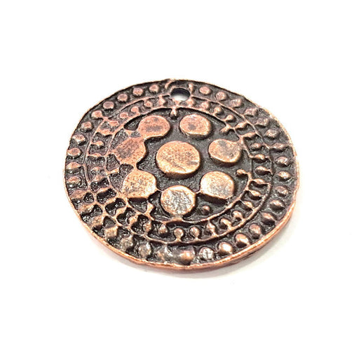 4 Antique Copper Charm Antique Copper Plated Charm (26mm) G9370