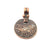4 Antique Copper Ottoman Signature Charm Antique Copper Plated Charm (33x21mm) G9371