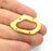 2 Cloud Connector Charm Gold Plated Metal Charms  (36x25mm)  G10351