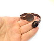 Copper Bracelet Blanks Bangle Blanks Cuff Blanks Adjustable Hammered Bracelet Blank Antique Copper Plated Brass (12mm and 25mm ) G9384