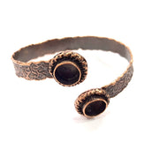 Copper Bracelet Blanks Bangle Blanks Cuff Blanks Adjustable Hammered Bracelet Blank Antique Copper Plated Brass (10mm  ) G9388