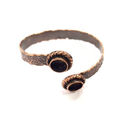 Copper Bracelet Blanks Bangle Blanks Cuff Blanks Adjustable Hammered Bracelet Blank Antique Copper Plated Brass (10mm  ) G9388