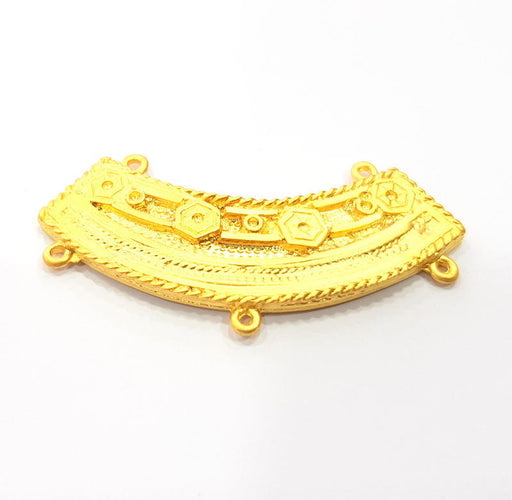 Gold Connector Pendant Gold Plated Metal Pendant (62x17mm)  G10360