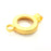 2 Gold Pendant Blank Base Setting Necklace Blank Resin Blank Mountings inlay Blank Gold Plated Blank ( 18mm blank ) G10367