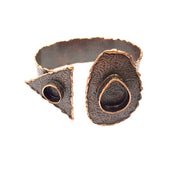 Copper Bracelet Blanks Bangle Blanks Cuff Blanks Adjustable Hammered Bracelet Blank Antique Copper Plated Brass (20x15mm and 10mm ) G9416