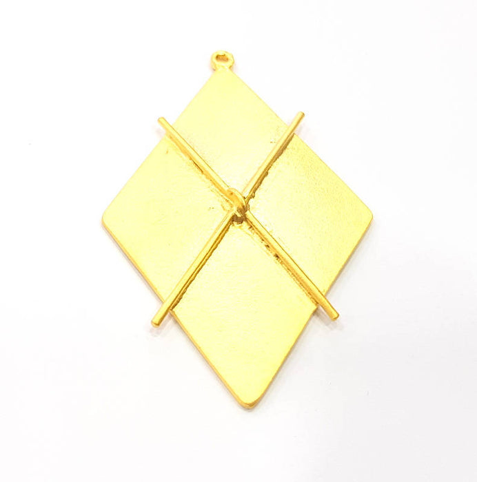 Gold Pendant Gold Plated Pendant (73x46mm)  G10376