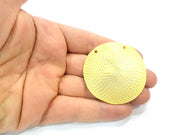 Large Spiral Pendant Gold Plated Metal Pendant (51mm)  G10378