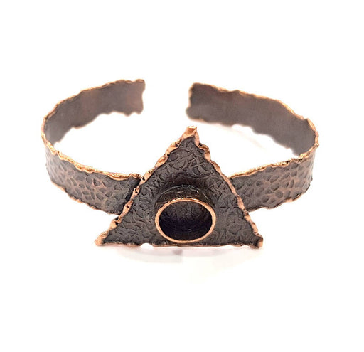 Copper Bracelet Blanks Bangle Blanks Cuff Blanks Adjustable Hammered Bracelet Blank Antique Copper Plated Brass (10mm ) G9421