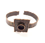 Copper Bracelet Blanks Bangle Blanks Cuff Blanks Adjustable Hammered Bracelet Blank Antique Copper Plated Brass (10mm ) G9426