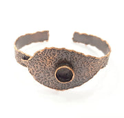 Copper Bracelet Blanks Bangle Blanks Cuff Blanks Adjustable Hammered Bracelet Blank Antique Copper Plated Brass (10mm ) G9427