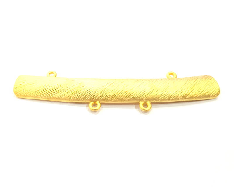 Gold plated Connector Gold Plated Metal Pendant (85x11mm)  G10392