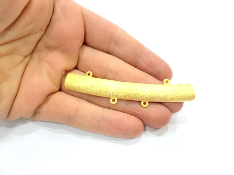 Gold plated Connector Gold Plated Metal Pendant (85x11mm)  G10392