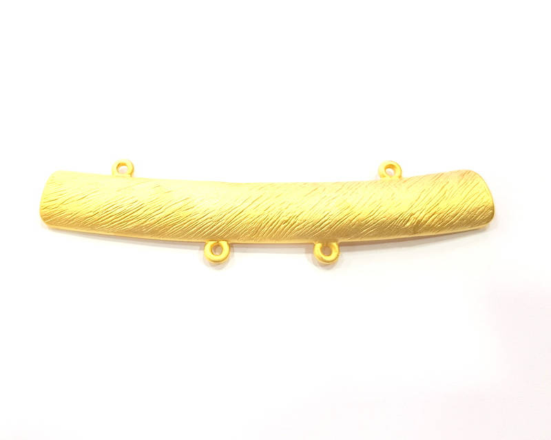 Gold plated Connector Gold Plated Metal Pendant (85x11mm)  G10392