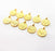 10 Pcs Gold Plated  Ottoman Signature Charms  , G9817