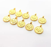 20 Pcs  Ottoman Signature Charms , Gold Plated   G9817