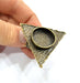Antique Bronze Ring Blank Ring Setting inlay Blank Mosaic Bezel Base Cabochon Mountings (20mm Blank ) Antique Bronze Plated Brass G10459