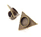 Antique Bronze Ring Blank Ring Setting inlay Blank Mosaic Bezel Base Cabochon Mountings (20mm Blank ) Antique Bronze Plated Brass G10459