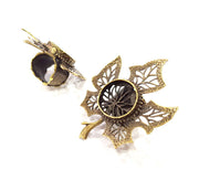 Antique Bronze Ring Blank Ring Setting inlay Blank Mosaic Bezel Base Cabochon Mountings (20mm Blank ) Antique Bronze Plated Brass G10465