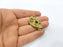 2 Antique Bronze Charm Antique Bronze Plated Metal Charms (40x27mm) G10469