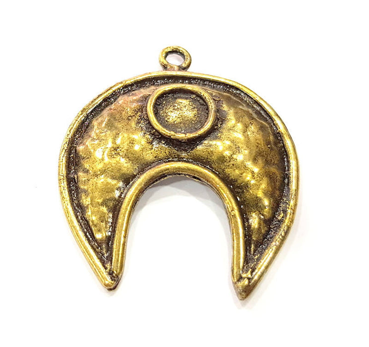 Antique Bronze Pendant Antique Bronze Plated Metal Pendant (57x49mm) G15633