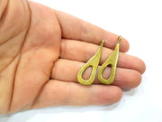 4 Antique Bronze Charm Antique Bronze Plated Metal Charms (46x14mm) G10508