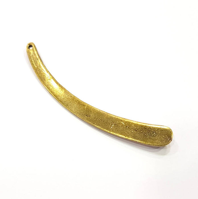 2 Antique Bronze Connector Pendant Antique Bronze Plated Metal Pendant (75x8mm) G10512