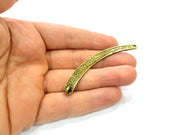 4 Antique Bronze Connector Pendant Antique Bronze Plated Metal Pendant (75x8mm) G10513