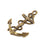 2 Anchor Charm Antique Bronze Charm Antique Bronze Plated Metal Charms (48x29mm) G10516