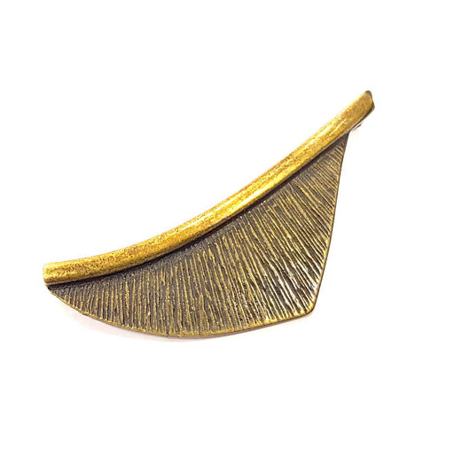 2 Sail Pendant Antique Bronze Pendant Antique Bronze Plated Metal Pendant (65x22mm) G10519