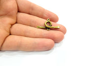 10 Antique Bronze Connector Antique Bronze Plated Connector (30x17mm) G10524