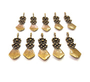 20 Antique Bronze Charm Antique Bronze Plated Metal Charms (25x7mm) G10560