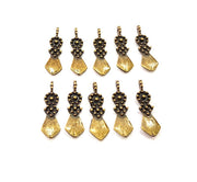 20 Antique Bronze Charm Antique Bronze Plated Metal Charms (25x7mm) G10560
