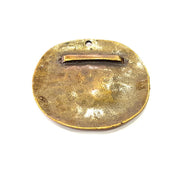 2 Antique Bronze Charm Antique Bronze Plated Metal Charms (34mm) G10566