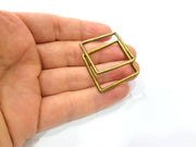 4 Square Connector Antique Bronze Connector Antique Bronze Plated Metal  (31mm) G10567