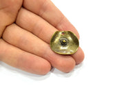 4 Antique Bronze Charm Antique Bronze Plated Metal Charms (26x24mm) G10587