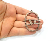 2 Antique Copper Charm Antique Copper Plated Metal (63x46mm)  G16435