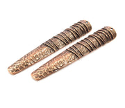 2 Copper Pendant Antique Copper Pendant Antique Copper Plated Metal (75x14mm) G11838