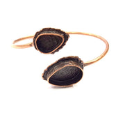 Copper Bracelet Blanks Bangle Blanks Cuff Blanks Adjustable Bracelet Blank Antique Copper Plated Brass (20x14mm and 14x10mm Blanks ) G10679