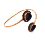 Copper Bracelet Blanks Bangle Blanks Cuff Blanks Adjustable Bracelet Blank Antique Copper Plated Brass (10mm and 10mm Blanks ) G10680