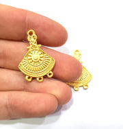 2 Gold Charm Gold Plated Charms  (30x20mm)  G9443
