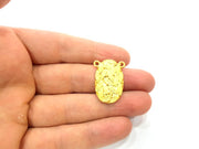2 Leaf Charm Gold Plated Metal Charms  (28x18mm)  G10735