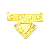 Gold Pendant Blank Gold Plated Metal Pendant (47x34mm)  G10738
